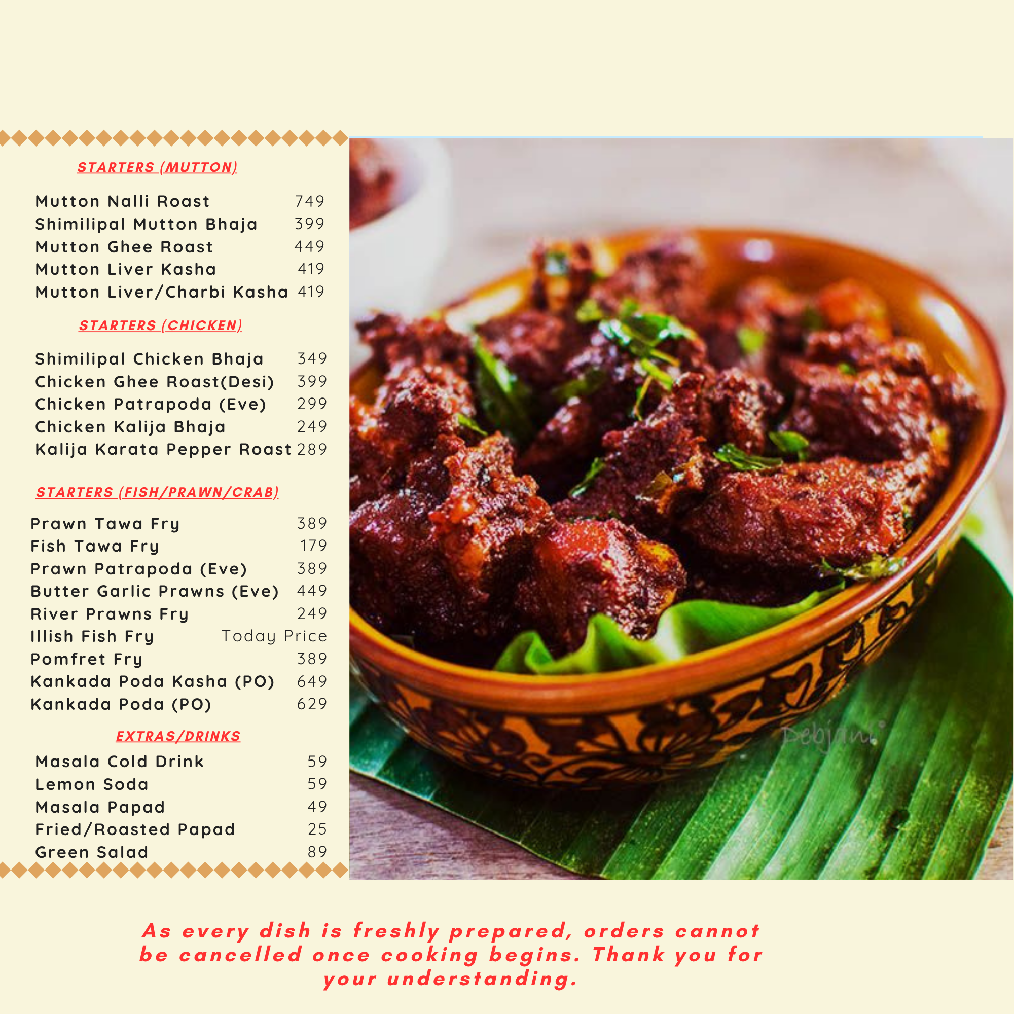 Menu Card