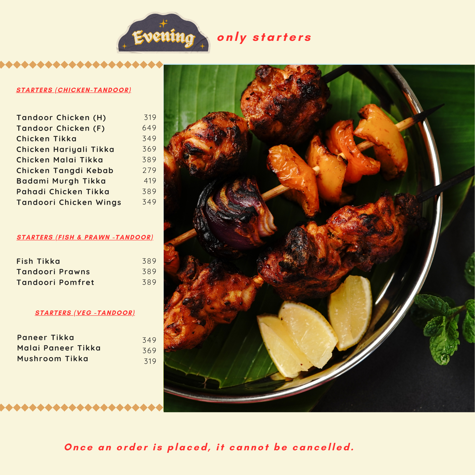 Menu Card